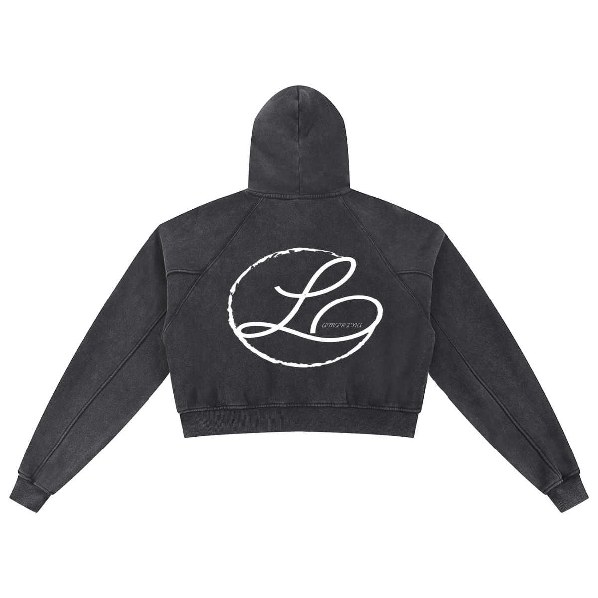 Lamarina Women’s Snow Washed Cropped Hoodie