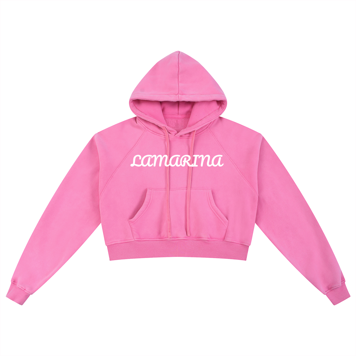Lamarina Women’s Snow Washed Cropped Hoodie