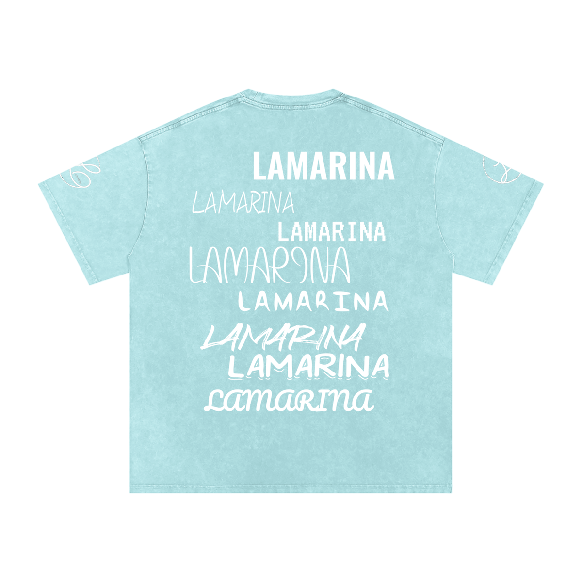 Lamarina Snow Washed Oversized Cotton T-Shirt