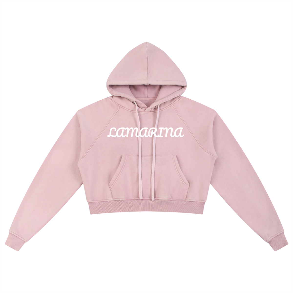 Lamarina Women’s Snow Washed Cropped Hoodie