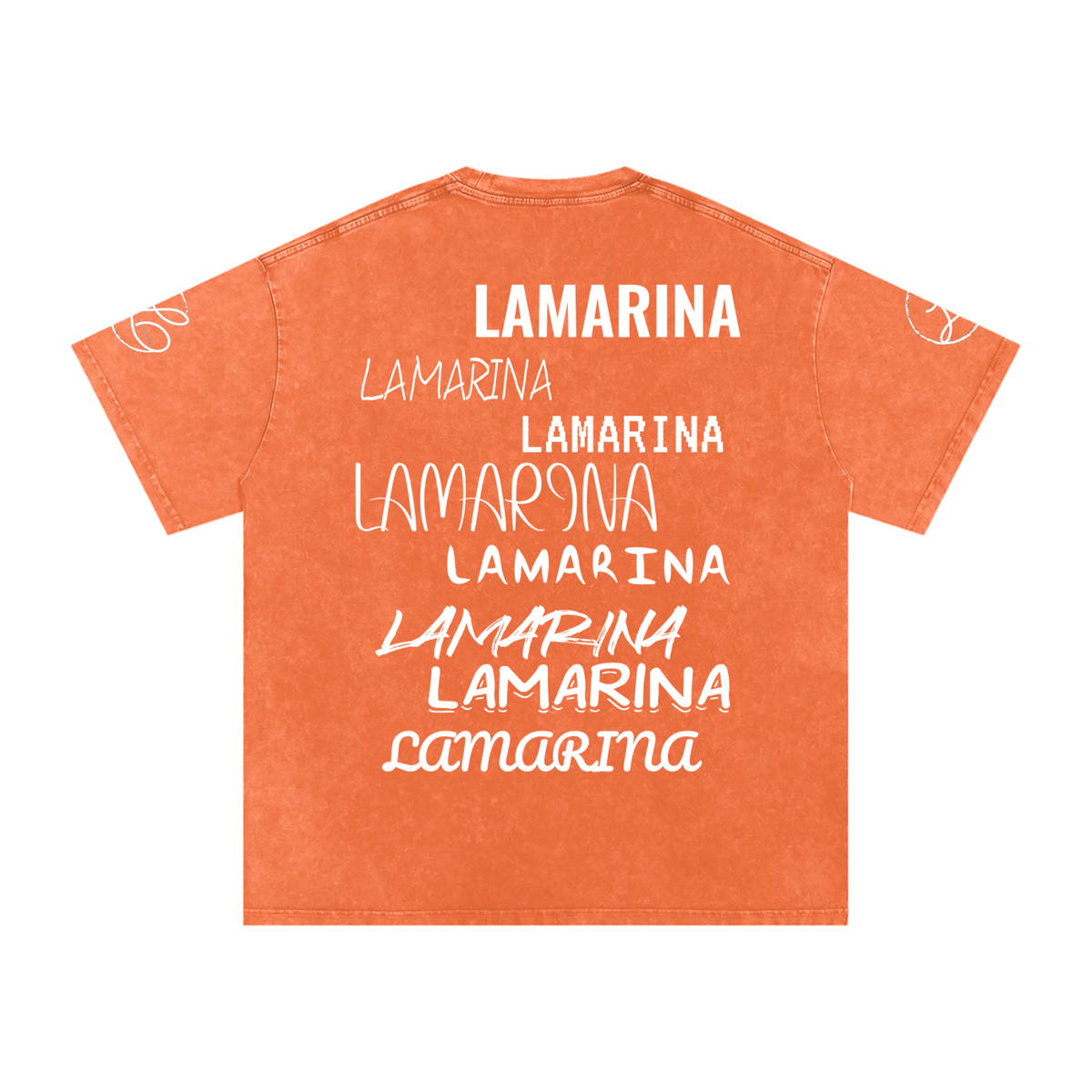 Lamarina Snow Washed Oversized Cotton T-Shirt