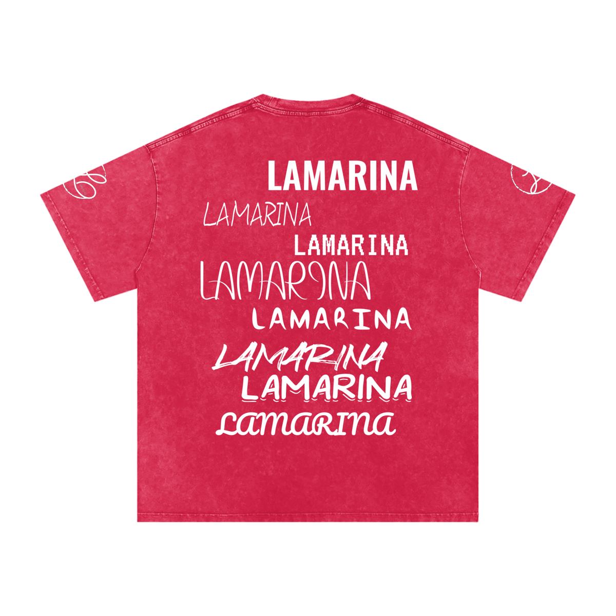 Lamarina Snow Washed Oversized Cotton T-Shirt
