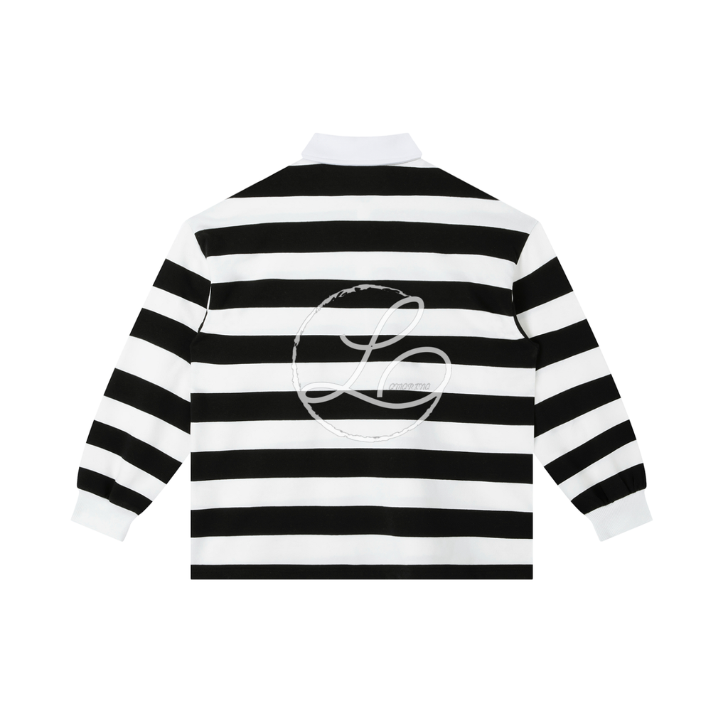 Lamarina Color Block Stripe Polo Shirt