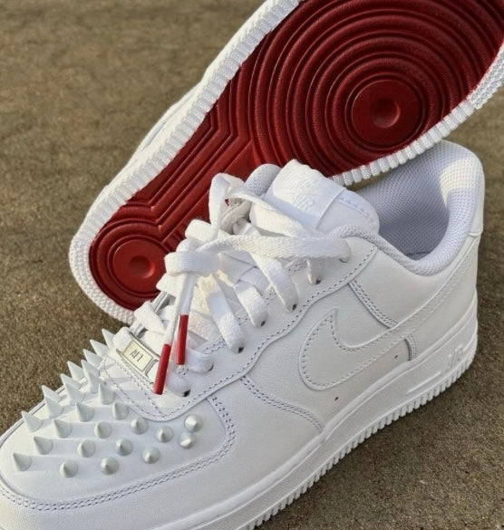 Custom “Red Bottom” Nike Air Force 1