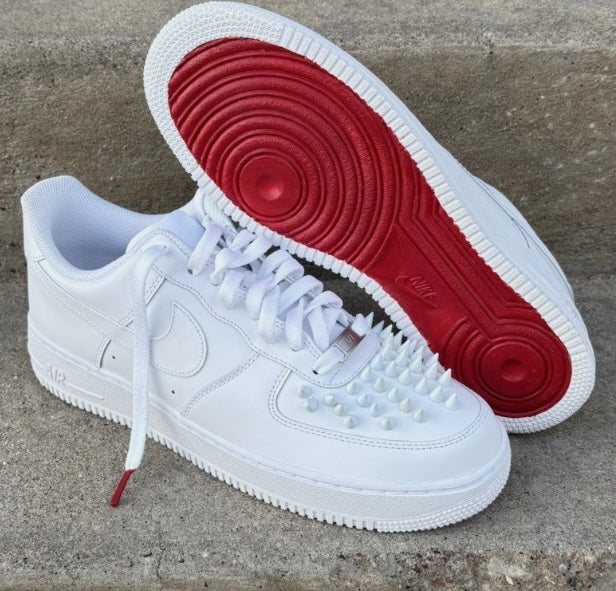 Custom “Red Bottom” Nike Air Force 1