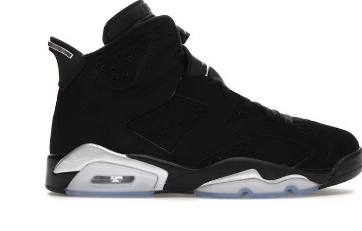 Jordan 6 chrome “black”