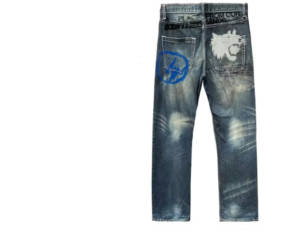 Fragment Of Our Mind x Travis Scott denim jeans
