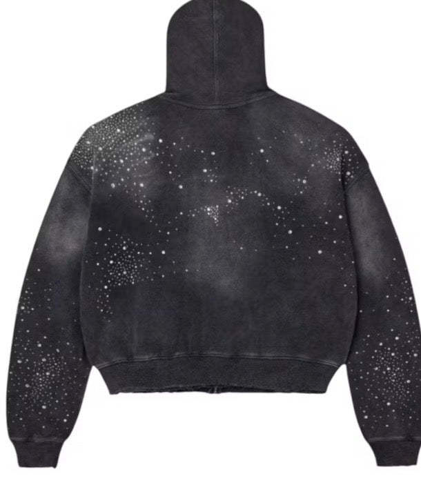 Valley Dream hoodie “Black” Rhinestones