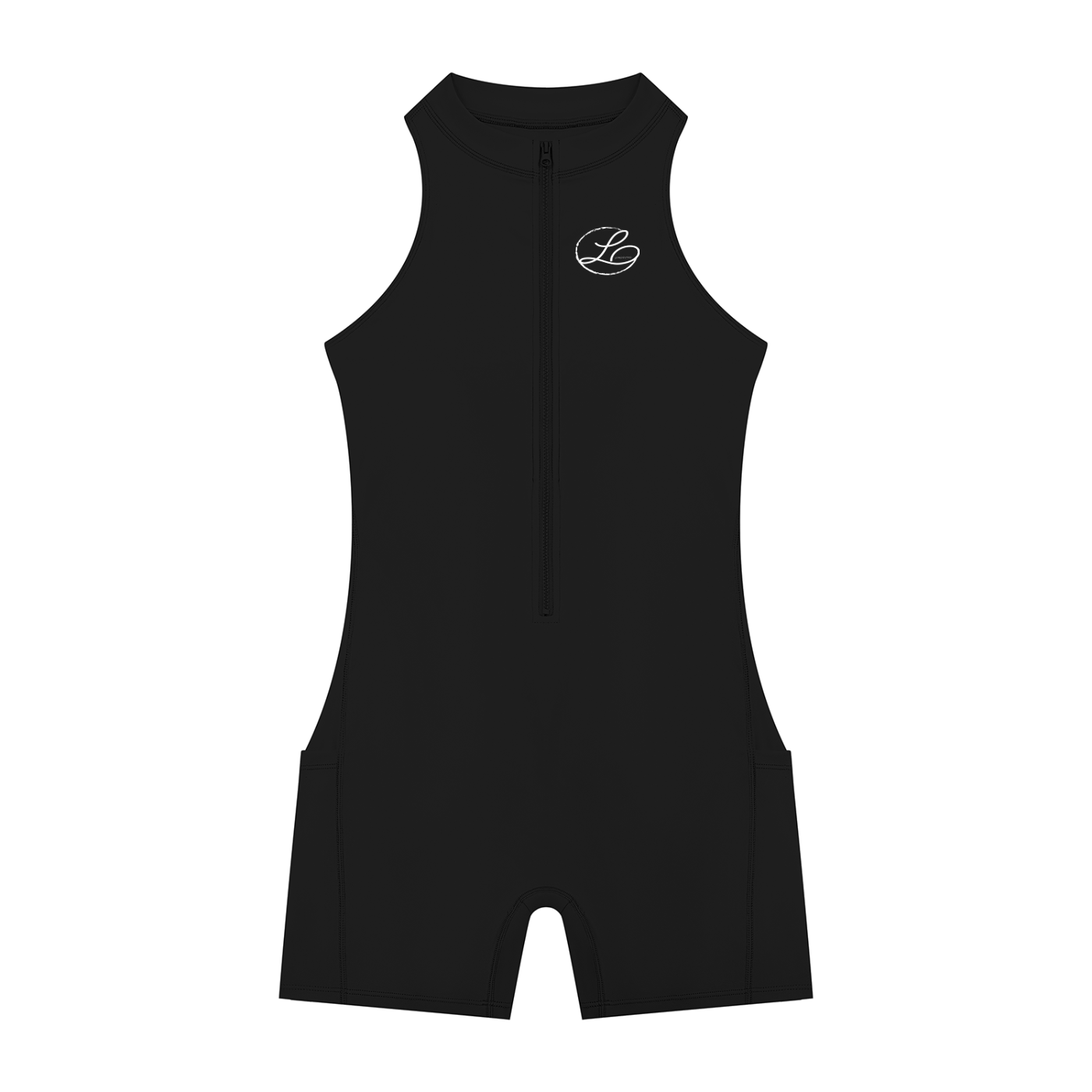 Lamarina Women’s Quarter-Zip Yoga Romper